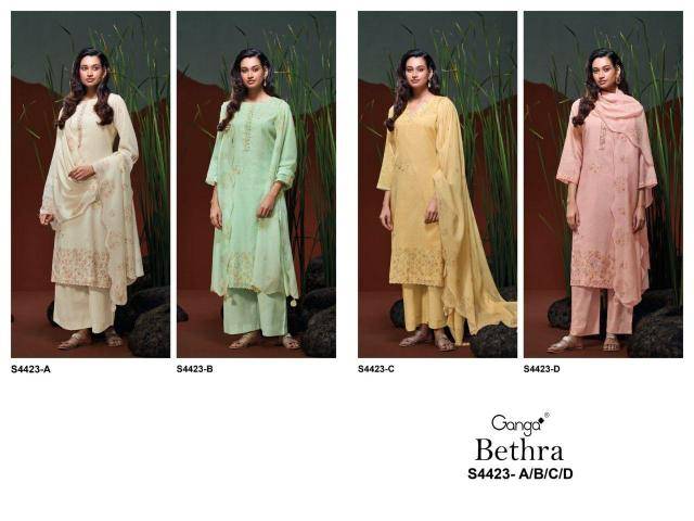 Ganga bethra 4423 Dress material manufacturers in Mumbai